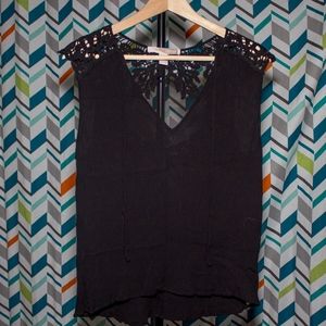 2/$10 or 4/$15! F21 Crochet Detail Blouse